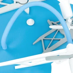 Kinderleuchte PLANE in Blau 3-flmg