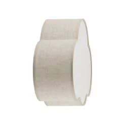 Kinderzimmer Wolkenlampe Beige Weiß Leinen B: 43 cm 2x E27