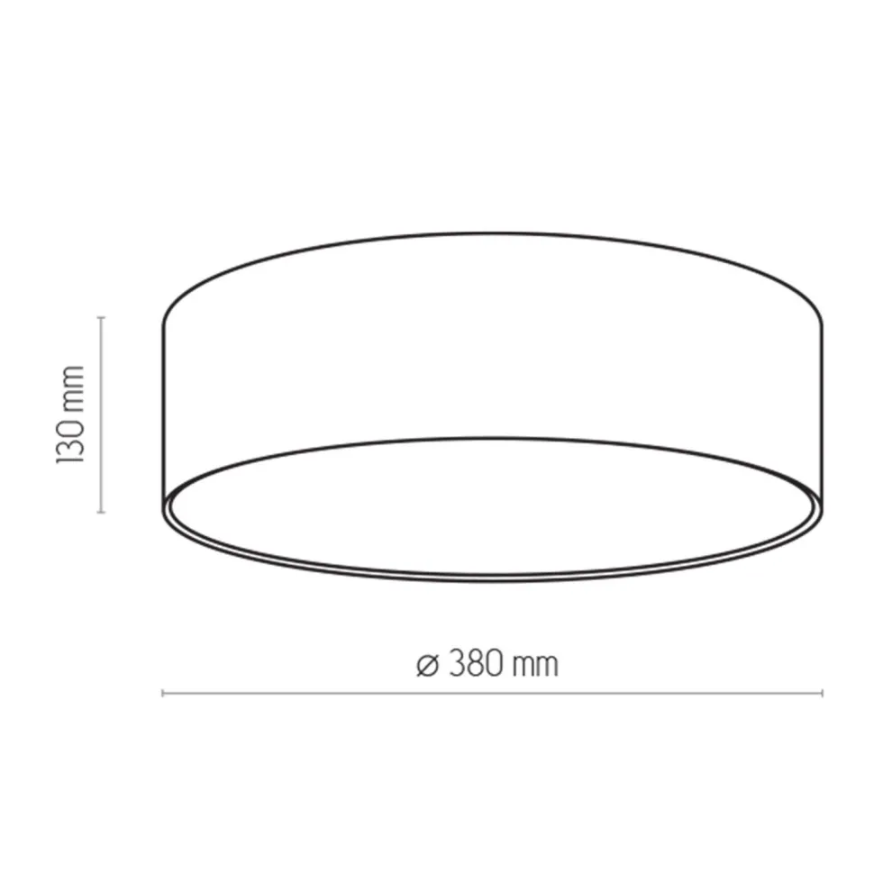 Kinderzimmerlampe Decke Blau Ø 38 cm rund flach