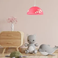 Kinderzimmerlampe Mädchen Pink rund Lampe