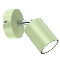 Kinderzimmerlampe Wand Grün Ø 8 cm schwenkbar GU10 Metall