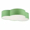 Kinderzimmerleuchte Decke Wolke blendarm 4x E27 Grün