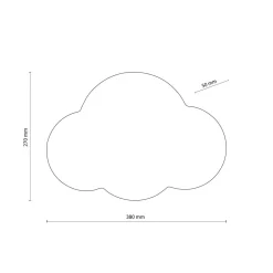 Kinderzimmerleuchte Wand Weiß 2x G9 Metall Wolke indirekt