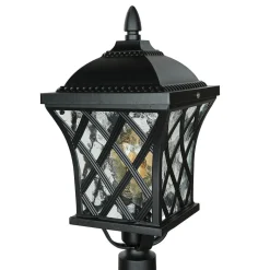 Klassische Außenstehleuchte in anthrazit