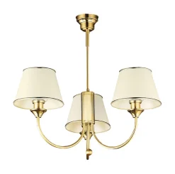 Klassische Deckenleuchte in Messing 3xE27 Esstisch