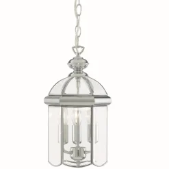 Klassische Hängelampe in Chrom