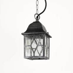 Klassische Pendelleuchte in antik silber