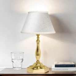 Klassische Tischleuchte Nachttischlampe E14 Abat