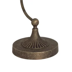 Klavierleuchte Messing H: 31,5 cm schwenkbar in Bronze antik