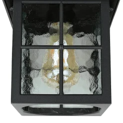 Kleine Deckenleuchte HAROLD außen Schwarz Rustikal