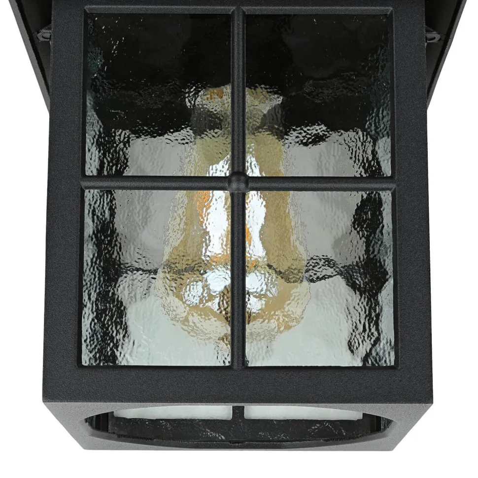 Kleine Deckenleuchte HAROLD außen Schwarz Rustikal