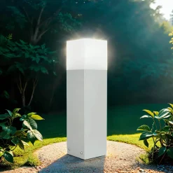 Kleine Gartenleuchte AWERNE eckig 40cm IP44 E27