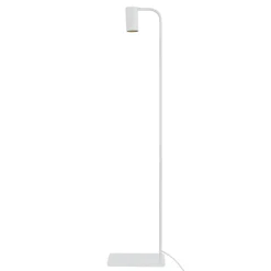 Kleine Stehlampe Weiß 124cm Modern flexibel GU10 Metall