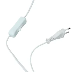 Kleine Tischlampe Holz Stoff H:31cm Ø17cm modern