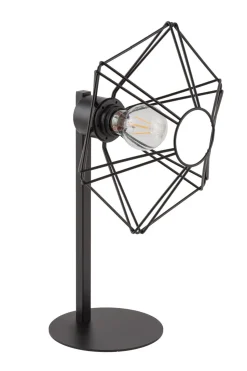 Kleine Tischlampe Schwarz Draht Metall Lesen H:44 cm