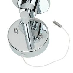 Kleine Wandlampe mit Schalter Glasschirm IP44 H:17cm