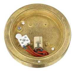 Kleine Wandleuchte AGIA Messing Maritim Ø14cm IP64