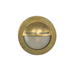 Kleine Wandleuchte AGIA Messing Maritim IP64 Haus