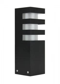 Kleine Wegeleuchte Schwarz 25cm eckig wetterfest