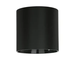 Kleiner Deckenstrahler Schwarz GU10 Ø12,7cm rund