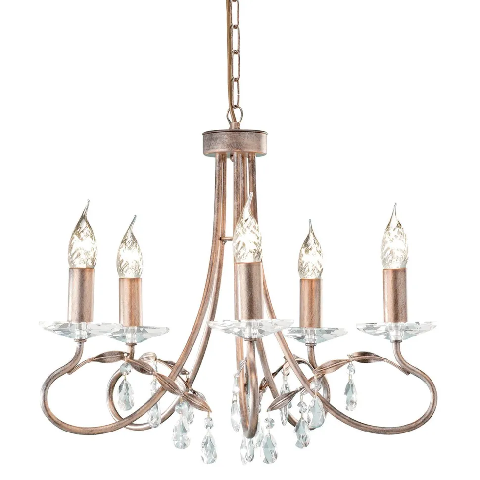 Kleiner Kronleuchter in Silber Gold verstellbar