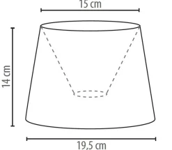 Kleiner Lampenschirm Tischlampe Stoff Blumen E14