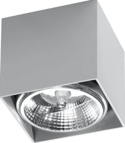 Kompakter Spot GELLIA Grau B:12cm eckig GU10