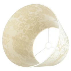 Konischer Lampenschirm Hängelampe Weiß E27 Stoff