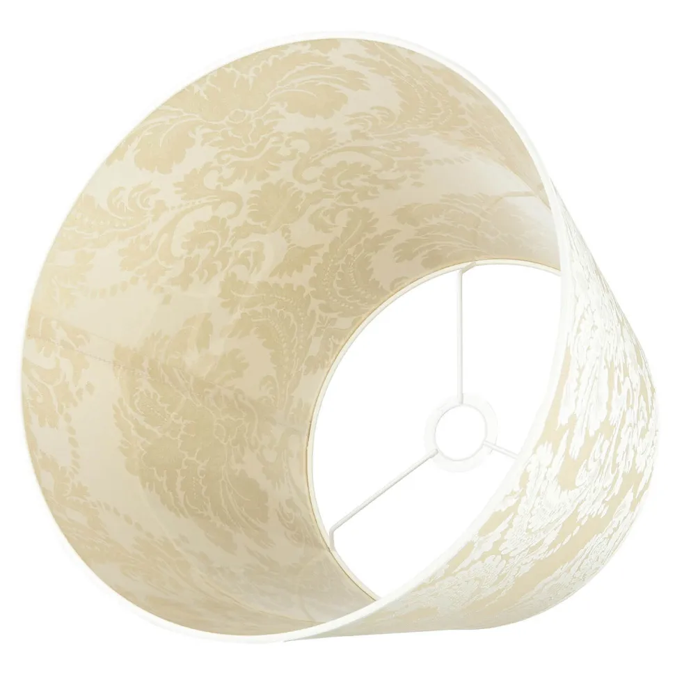 Konischer Lampenschirm Hängelampe Weiß E27 Stoff