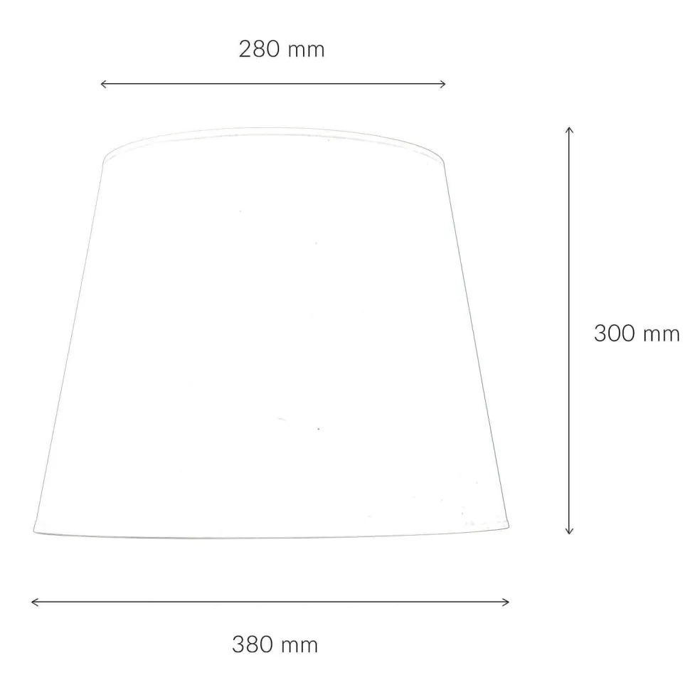 Konischer Lampenschirm WILLOW Stoff Stehlampe E27