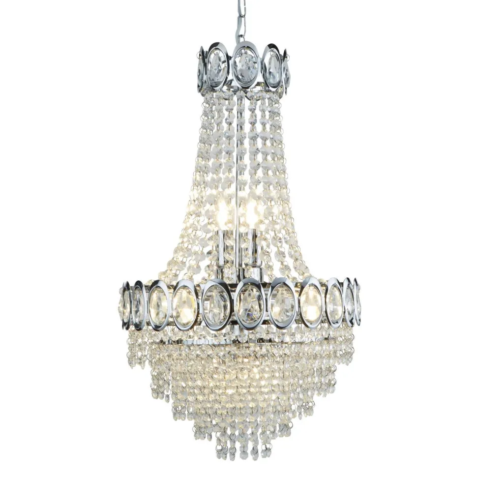 Kristall Kronleuchter Ø 38 cm H: max. 128 cm verstellbar