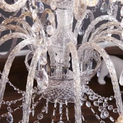 Kristall Lampe Designerleuchte Klassisch E14 Acryl