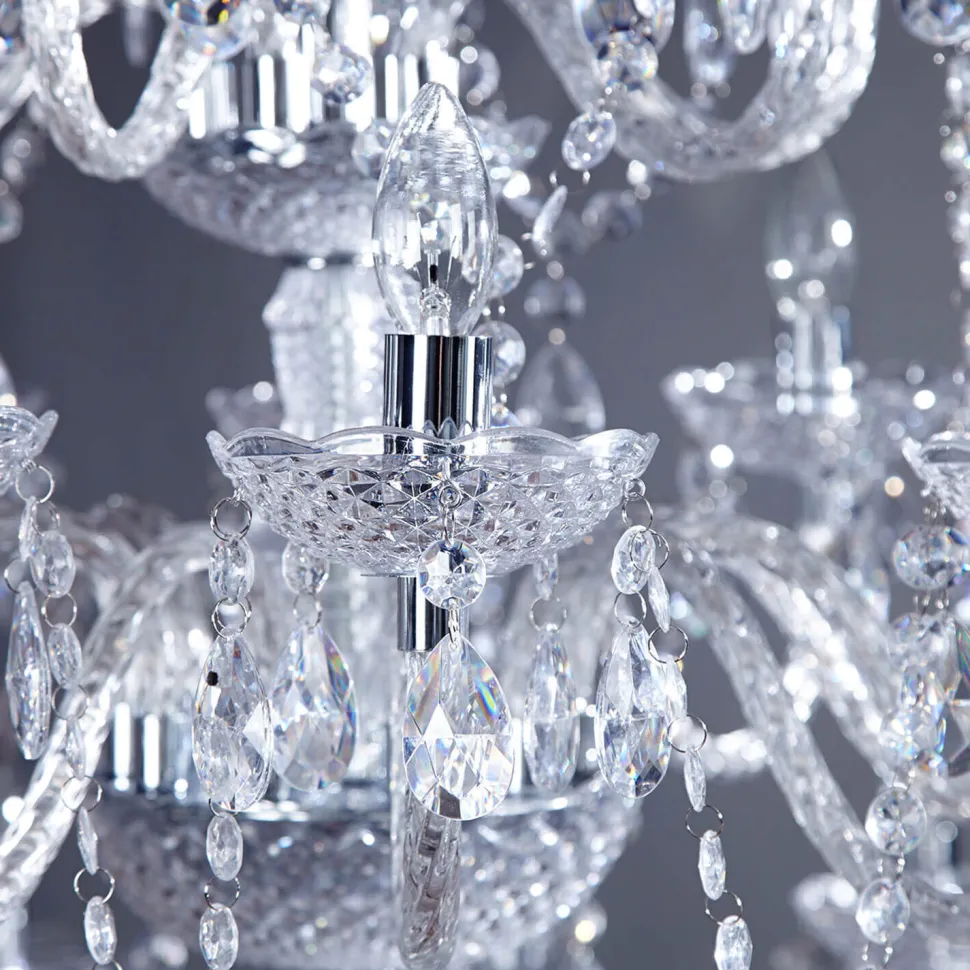 Kristall Lampe Designerleuchte Klassisch E14 Acryl