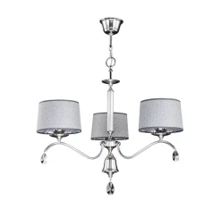 Kronleuchter AELUA Chrom Grau Ø74cm 3xE27 Esstisch