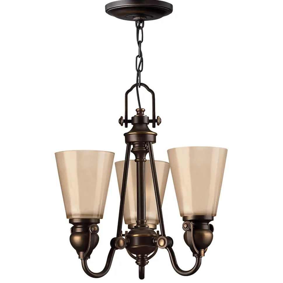 Kronleuchter ANABELL 7 Bronze 3-flmg kürzbar Lampe