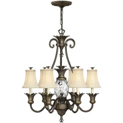 Kronleuchter ANABELL 8 in Bronze Creme Ø71cm Lampe