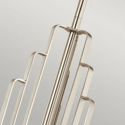 Kronleuchter Art Déco Metall Glas B: 68,6 cm H: max. 169,8 cm