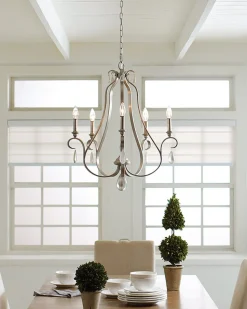 Kronleuchter CANDELA 5 kürzbar 5xE14 Wohnzimmer