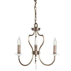 Kronleuchter CANDELA 12 Messing in Bronze Lampe