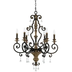 Kronleuchter GOTICA 4 Bronze 6xE14 Rustikal Lampe