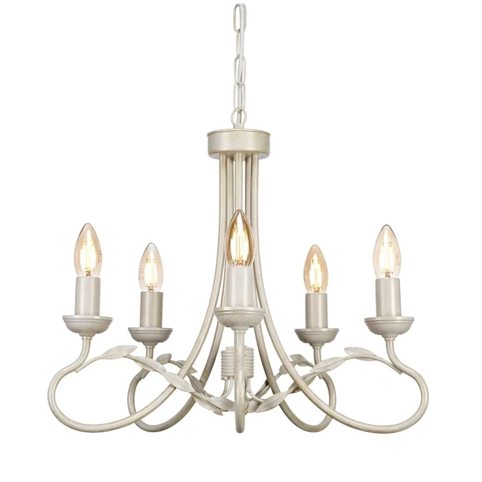 Kronleuchter GOTICA 6 Creme kürzbar Lampe Esstisch