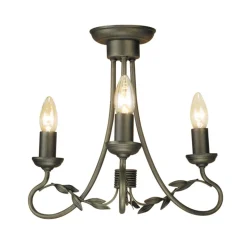 Kronleuchter GOTICA 6 Gold Schwarz kürzbar Lampe