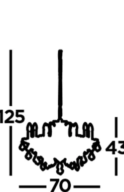 Kronleuchter Kristall Ø 70 cm in Messing Antik 8x E14