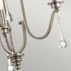 Kronleuchter Kristall Metall B: 45,7 cm 3-armig E14 ZINNIA