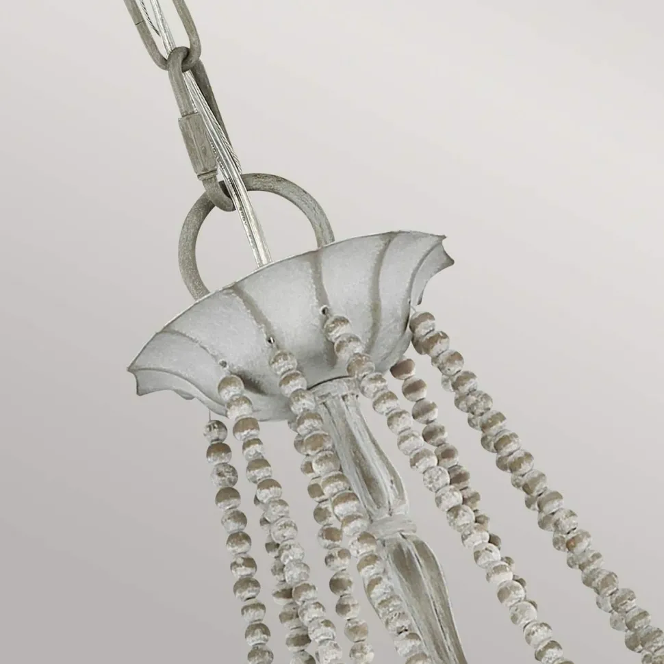 Kronleuchter Landhaus Shabby B: 81,3 cm H: max. 311 cm Grau