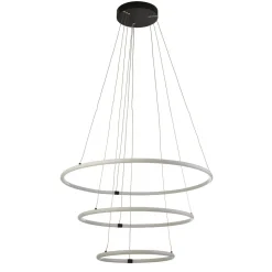 Kronleuchter LED Schwarz Weiß 3000 K 7195 lm Ø 79 cm