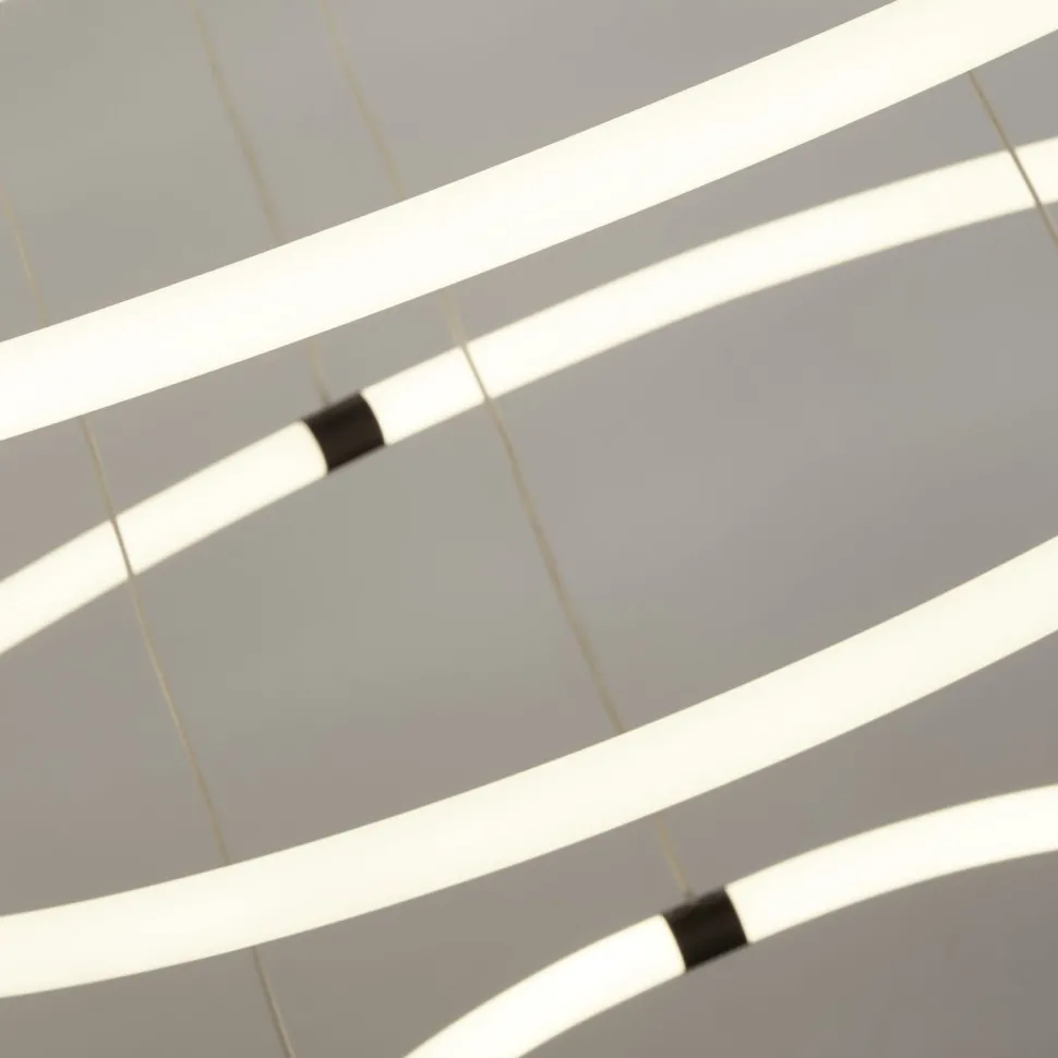 Kronleuchter LED Schwarz Weiß 3000 K 7195 lm Ø 79 cm