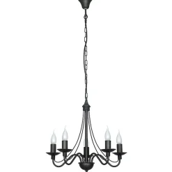 Kronleuchter Lüster Pendellampe Schwarz Wohnraum