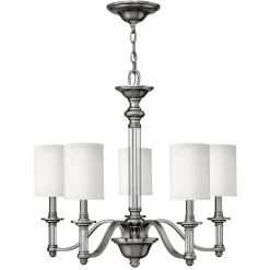 Kronleuchter LUANA in Nickel Ø:66cm kürzbar Lampe