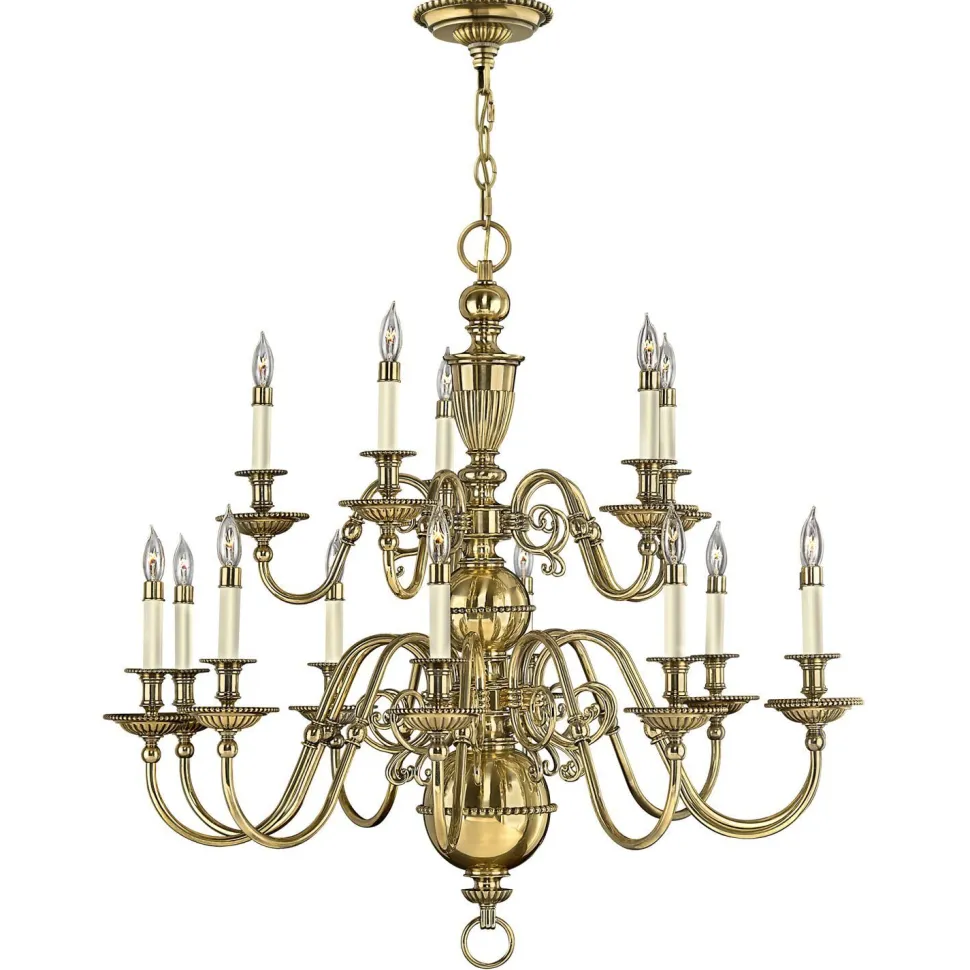 Kronleuchter Messing massiv 15-armig Esszimmer